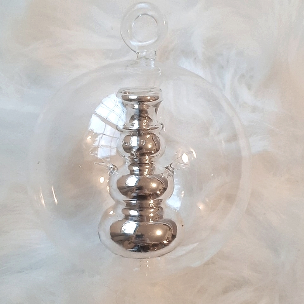 3/$10 bulb with snowman Christmas ornament